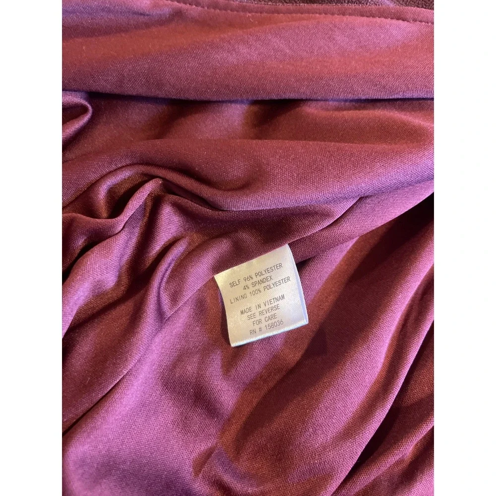 Birdy Grey Burgundy Bridesmaid Dress Cowl Neck Maxi Spaghetti Strap Formal Large